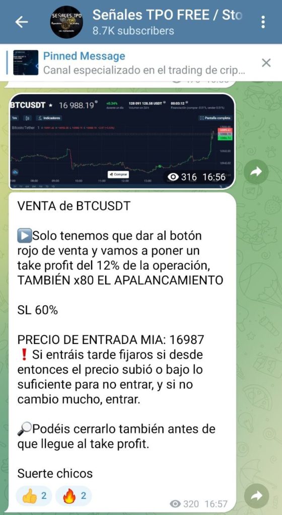 señal de trading en stormgain