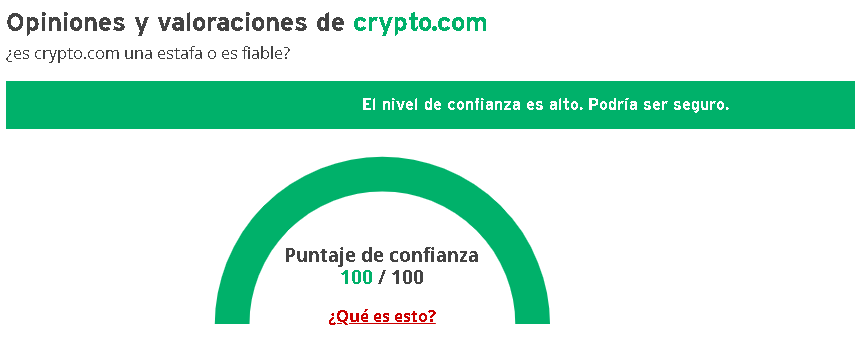 Crypto.com ScamAdviser