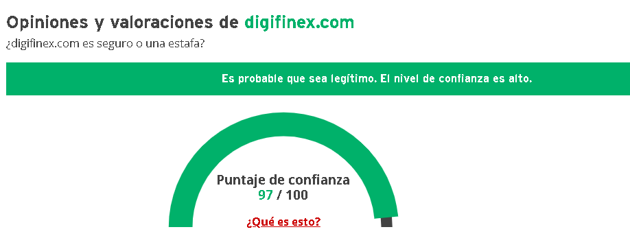 Digifinex ScamAdviser