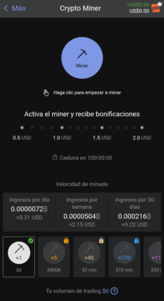 Libertex Minado. Cloud Miner 2