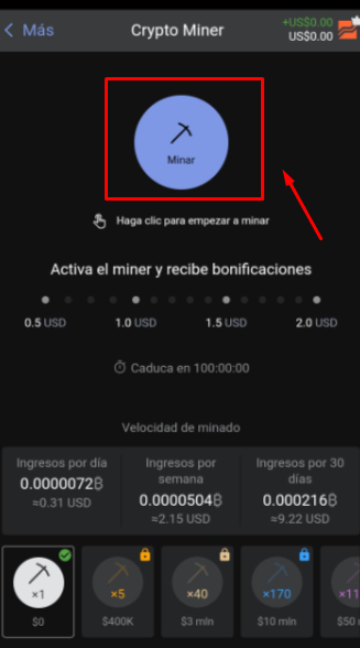 Libertex Minado. Cloud Miner 3