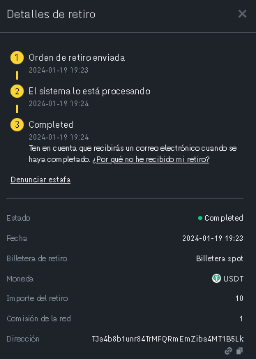 Stormgain. Retiro Binance Saldo