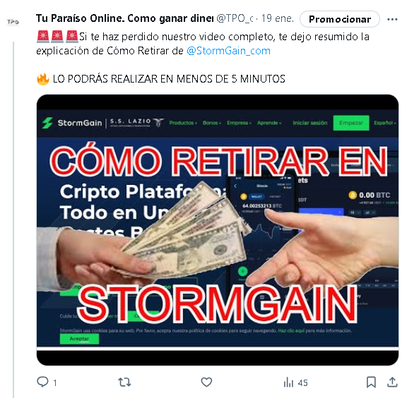 Stomrgain Retirar Twitter