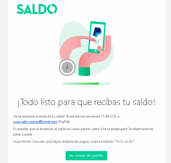 Stormgain Retiro SALDO MAIL